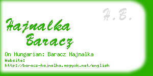 hajnalka baracz business card